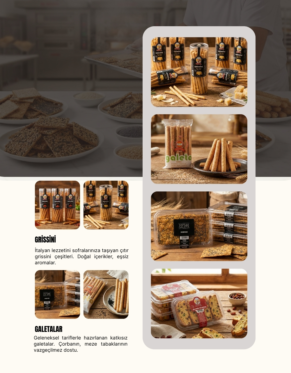 Galeta ve Grissiniler